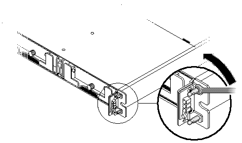 Figure showing how to remove the ball studs holding the LED module.