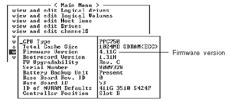 Screen capture showing the System Information screen and the firmware version displayed.