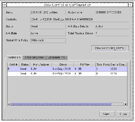 Screen capture of the View Controller Configuration window showing the Node name field.