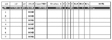 Screen capture shows logical drive configuration.