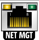 Figure showing network management port.