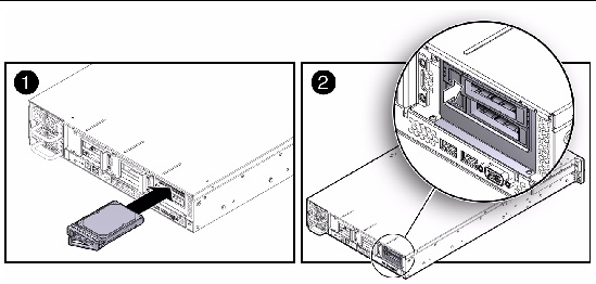 Figure showing how to install a rear boot drive.