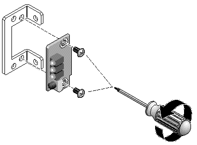 Figure showing the LED module being detached from the bracket.