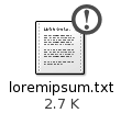 File icon with Important emblem.