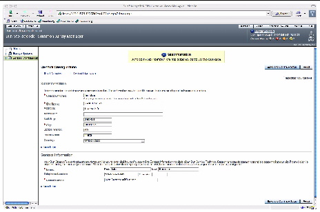 The General Configuration page contains initial information about the site, rather than the array.