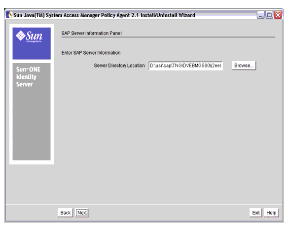 SAP Enterprise Portal and Web Application Server Information Screen