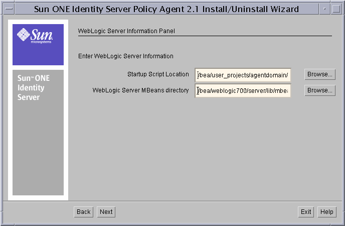 This is the WebLogic Server Information screen.