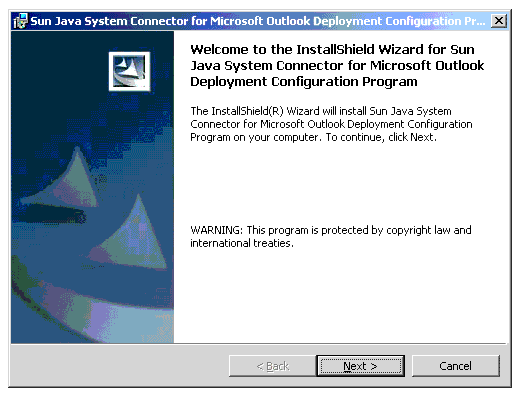 The InstallShield Wizard Welcome Screen