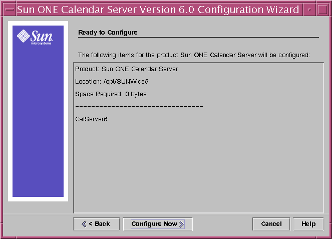 Calendar Server �t�m�{�� [�ǳưt�m] ���O