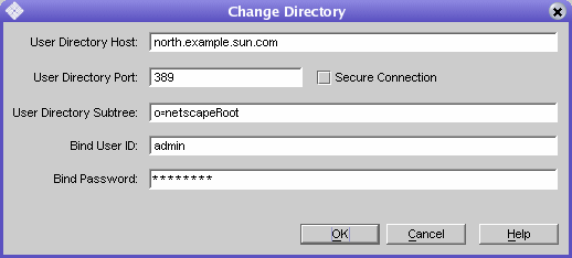 You change to the directory containing Configuration Administrators.