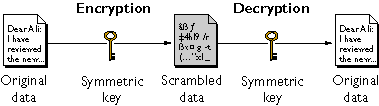 Symmetric key encryption uses the same key to encode and to decode.