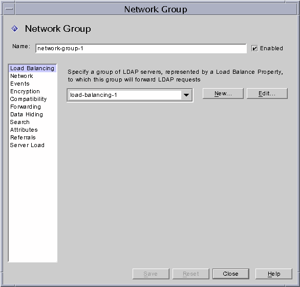 Directory Proxy Server  Configuration Editor Network Groups window.