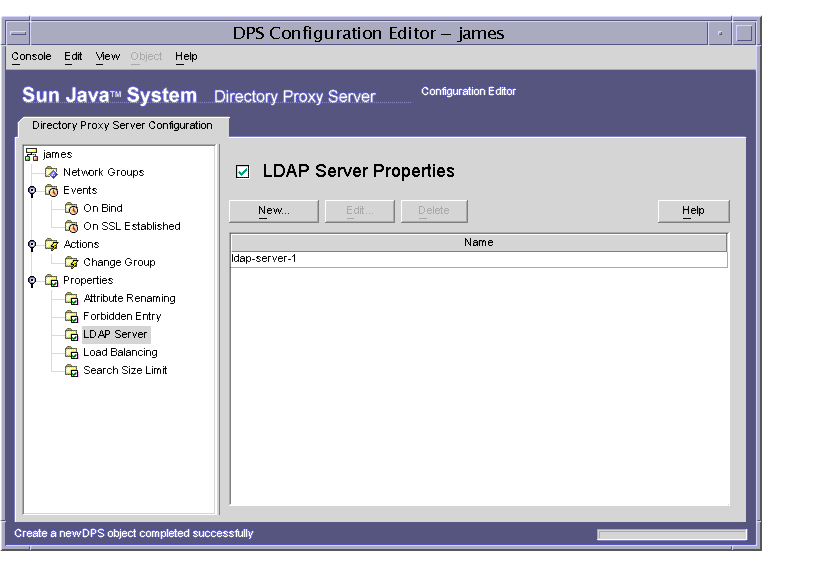 Directory Proxy Server ���ꥨ�ǥ������󥽡���Ρ�LDAP �����С��ץ��ѥƥ��ץ�����ɥ���
