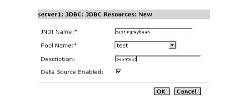 ��ͼ��ʾ�˿����ڴ����µ� JDBC ��Դ�Ĺ������洰�ڡ�