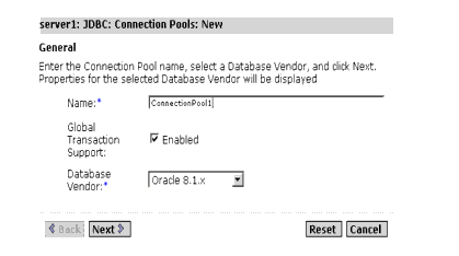 ��ͼ��ʾ�˿����ڴ����µ� JDBC ���ӳصĹ������洰�ڡ�