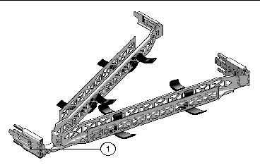 Graphic showing the cable management arm.