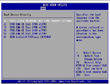 Graphic showing BIOS Setup Utility: Boot - Boot Device Priority.