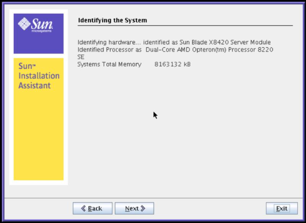 image:Graphic showing the Identifying System screen.