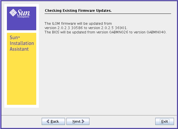 image:Graphic showing Checking Existing Firmware Updates screen.
