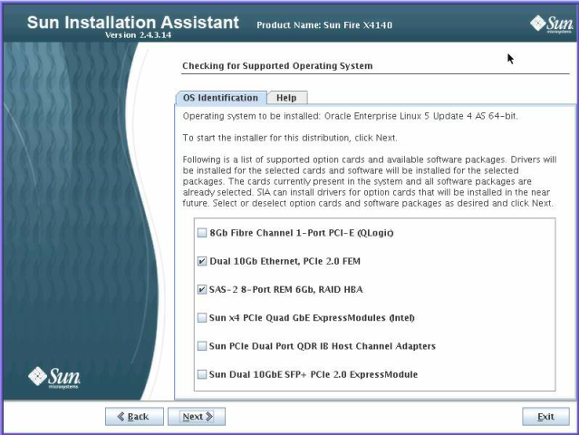 image:Graphic showing example of an installation using Linux media.
