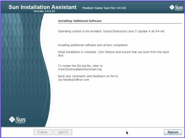 image:Graphic showing the Installing Additional Software screen.