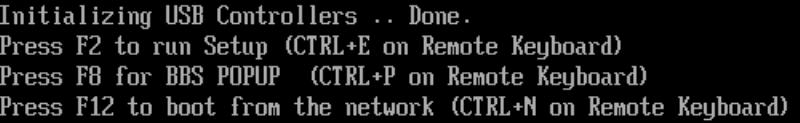 image:Graphic showing screen with Press F8 for BBS POPUP (Ctrl+P on Remote Keyboard).
