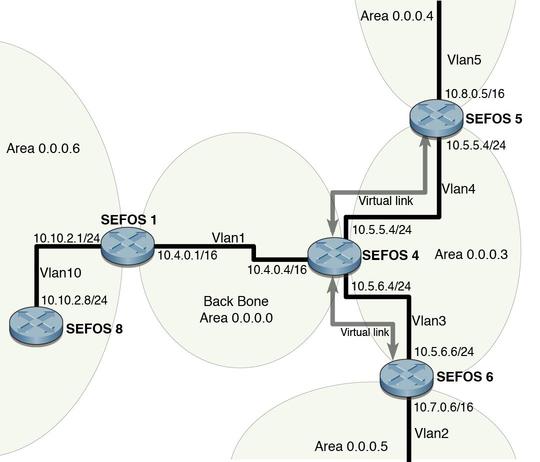 image:Figure showing testing virtual links and route summarization example topology
