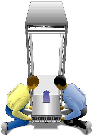 Figure showing the proper handling and positioning of the tray.Figure showing the proper handling and positioning of the tray.
