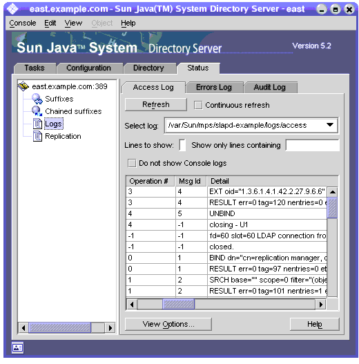 Directory Server 󥽡κǾ̤Ρ־֡ץ֤ǡ֥ץΡɾΥƤȥȥɽ̤Υץ