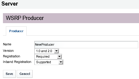 Creating a New WSRP Producer