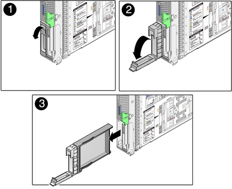 image:Figure shows removal of a drive filler.