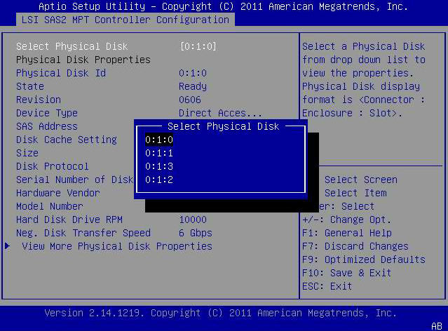 image:Figure that shows the Select Physical Disk pop-up window.