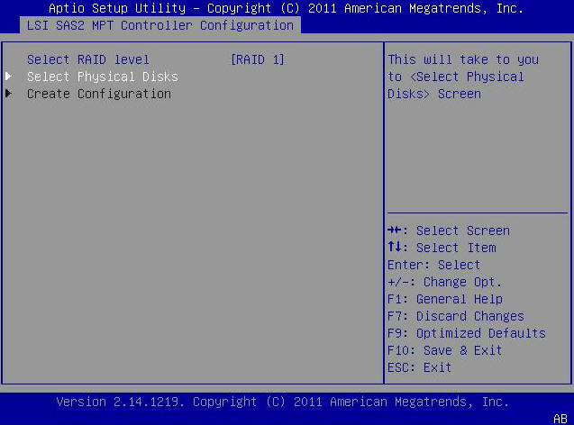 image:Figure that shows the selection of the Select Physical Disks menu option.