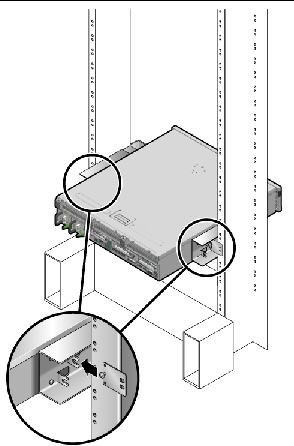 Figure showing how to install the rear plate to the side bracket