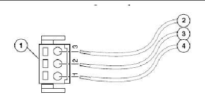 Figure showing how to assemble the DC input power cable
