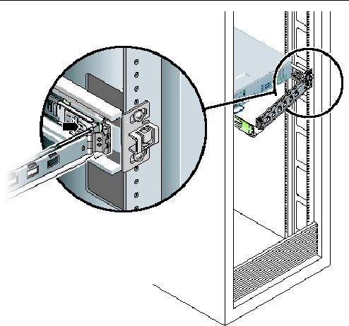Figure showing how to locate the metal lever