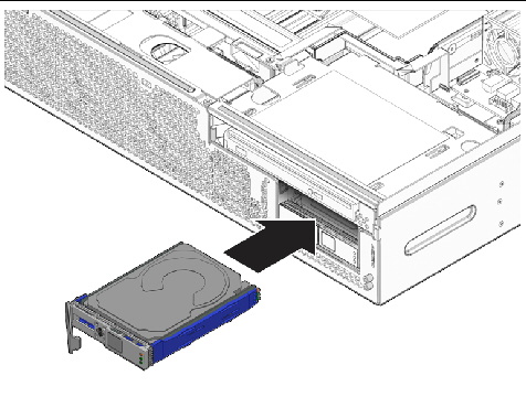 Figure showing the installation of the hard drive.