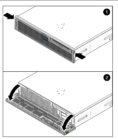Figure showing the opening of the bezel