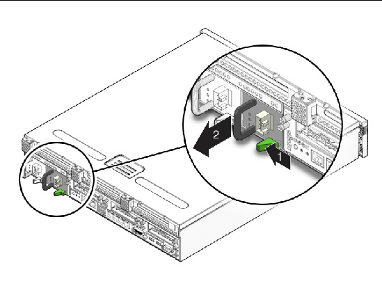 Figure showing a power supply being removed