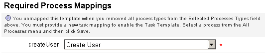 Required Process Mappings section.