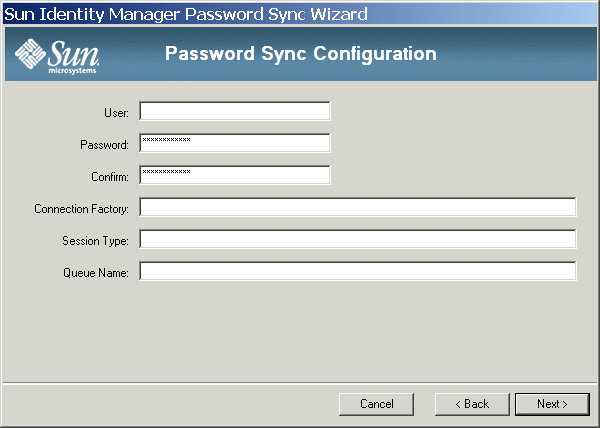 The JMS Settings dialog