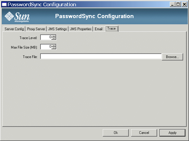 The Trace dialog