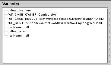 BPE Debugger Variables panel