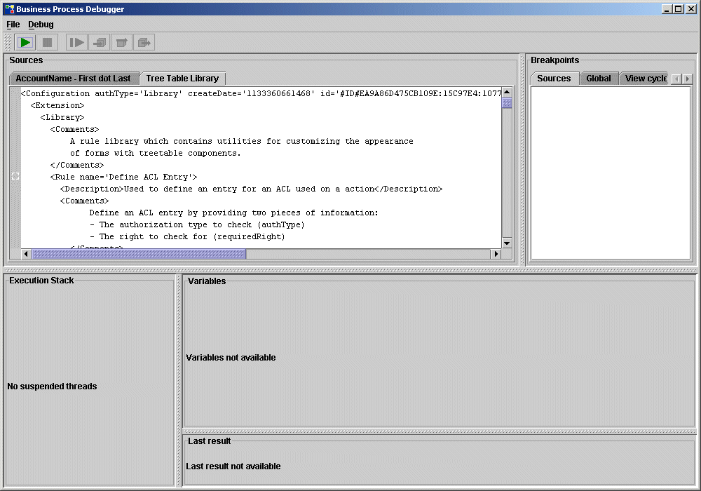 BPE Debugger: Main Window