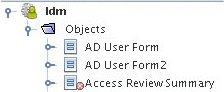 An error icon displays in the Project and File trees when you have malformed XML.