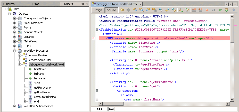 Using the Rule Selector menu.