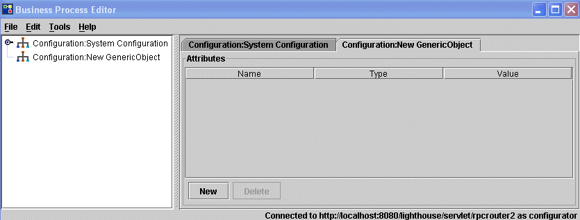 New generic object display