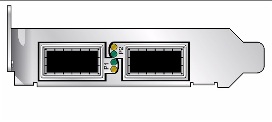 Figure shows tall bracket on the IB-HCA card