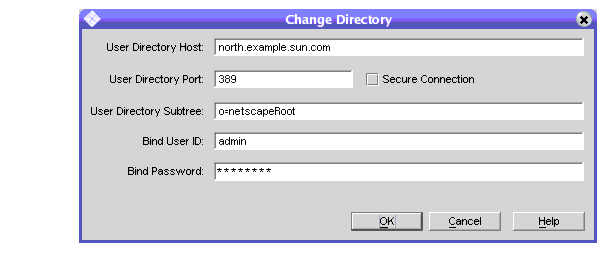 You change to the directory containing Configuration Administrators.
