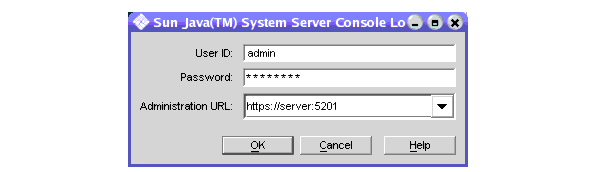 You may login securely to local and remote Administration Servers.